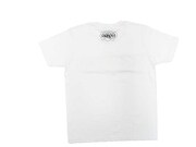 エリック・ヘイズがロゴデザインを手がけたコラボTシャツ。写真はホワイトの裏側。