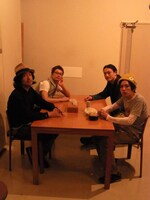 PALILLOS REDONDOSと次松大助（ex. THE MICETEETH）。