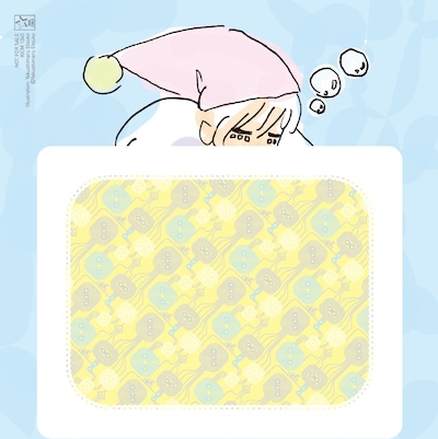 写真は「ルルちゃんのときめきお布団コースター」タワーレコード版。