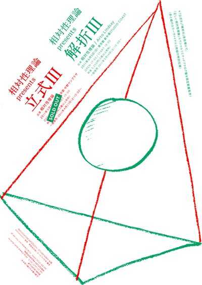 5月21日に中野サンプラザで行われる「立式 III」と、6月5日に新木場STUDIO COASTで行われる「解析III」のフライヤー。