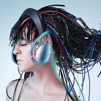 写真はLIA「YOKO KANNO produce Cyber Bicci」ジャケット。