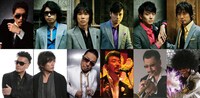 SOUL POWER ALLSTARS（左上から時計回りに鈴木雅之、ゴスペラーズ、DANCE☆MAN、桑野信義、佐藤善雄、Bro.KONE、Skoop On Somebody）