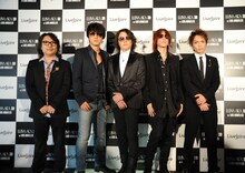 映画「LUNA SEA 3D IN LOS ANGELES」試写会に出席したLUNA SEAの5人。
