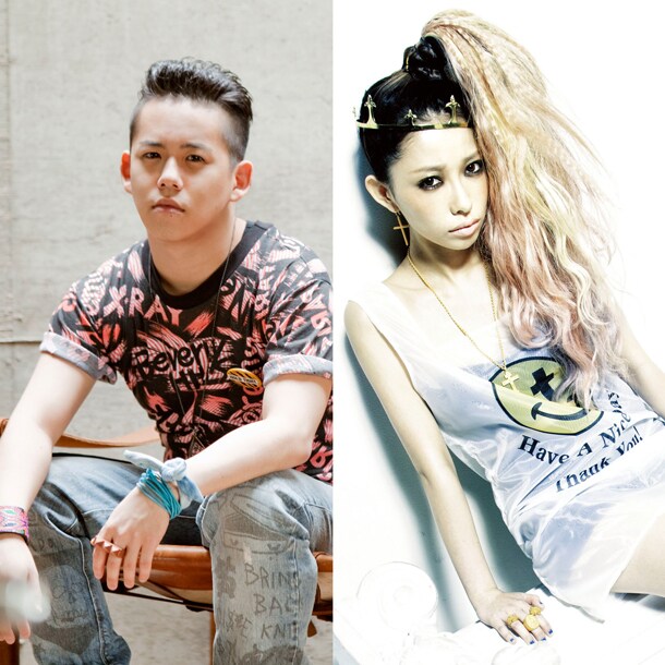 清水翔太（写真左）と加藤ミリヤ（写真右）。