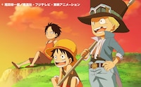 写真はアニメ「ONE PIECE」のワンシーン。
