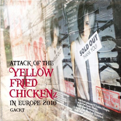 写真は4月20日に発売されたライブアルバム「ATTACK OF THE "YELLOW FRIED CHICKENz" IN EUROPE 2010」ジャケット。