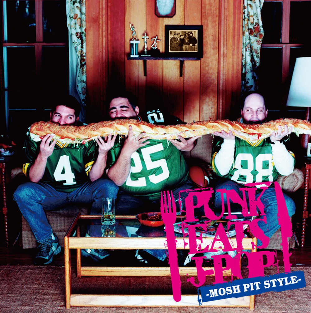 写真はアルバム「PUNK EATS J-POP -MOSH PIT STYLE-」ジャケット。
