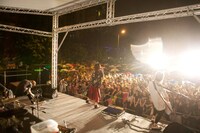 写真はPlastic Tree台湾フリーライブの模様。