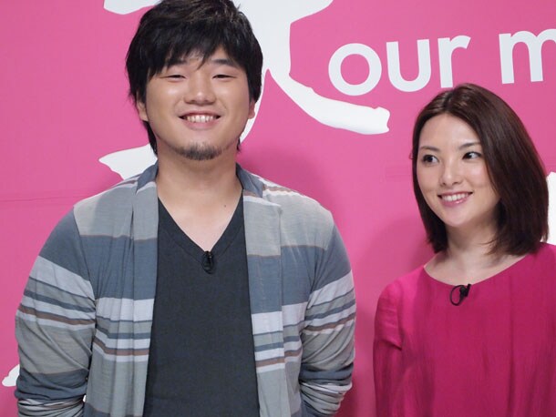 秦基博と田中麗奈。
