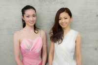 荒川静香（写真左）と倉木麻衣（右）。