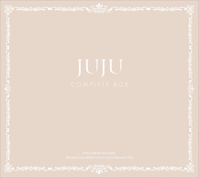 ボックス（写真）には「Wonderful Life」「What's Love?」「JUJU」「Request」「YOU」の5枚のアルバムが収納できる。