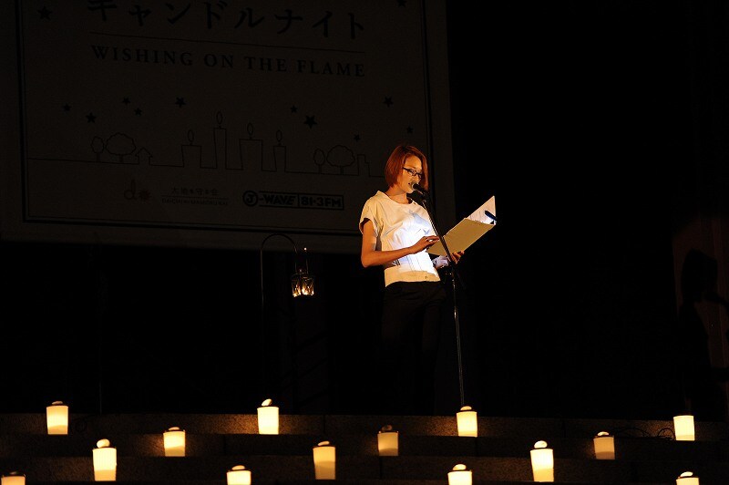 冨永愛のパフォーマンスの模様。