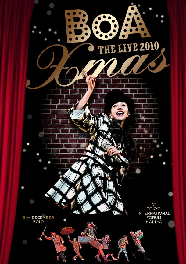 写真はBoAの最新アイテムであるライブDVD「BoA THE LIVE 2010 "X'mas"」初回限定盤ジャケット。