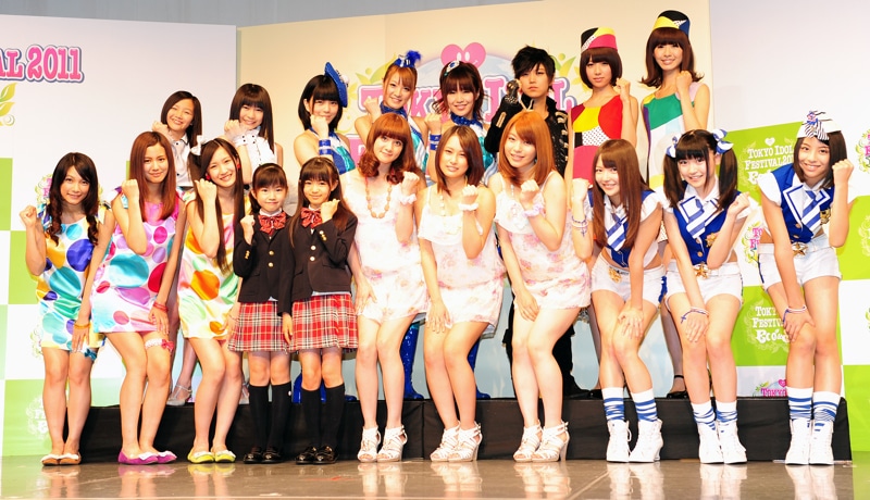 「TOKYO IDOL FESTIVAL 2011 Eco & Smile」制作記者発表の様子。