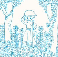 100％ORANGEのイラストが使用されたシングル「裸足の兵隊」のジャケット。