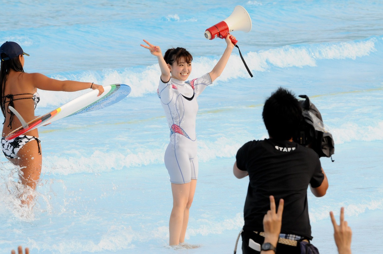 2度目のライディングも無事成功させた大島優子。