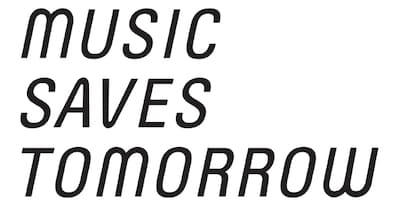 「MUSIC SAVES TOMORROW」ロゴ