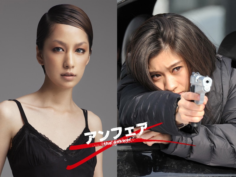 主演の篠原涼子(写真右)と、主題歌を歌う中島美嘉(写真左)。