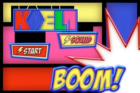 ゲームアプリ「Lyric Legend Kaela Edition」のサンプル画面。