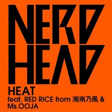 「HEAT feat. RED RICE from 湘南乃風 & Ms.OOJA」配信ジャケット