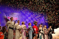 舞台挨拶のフィナーレ。