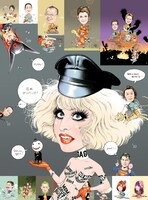 今週の人気の画像4位は「ぴあ39年の歴史に幕、歴代表紙アーティストから感謝の言葉」より、「ススめる！ぴあ」最終号扉イラスト。