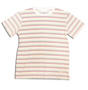 ももクロ×BEAMS Tコラボ第2弾Tシャツ（写真）は、紫・赤・黄・ピンク・緑の5色ボーダー。左下部にはさりげなく“四つ葉のクローバー”がワンポイントで刺繍されている。