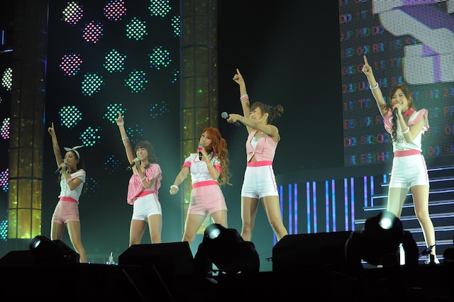 写真は「KARA JAPAN COME BACK 2011『今、贈りたい言葉…』ファンミーティング」の様子。