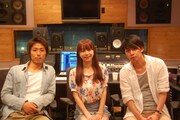 福田萌とJazzin' park、レコーディング時の様子。