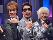 accessと鈴木雅之のコラボレーション収録時のオフショット。