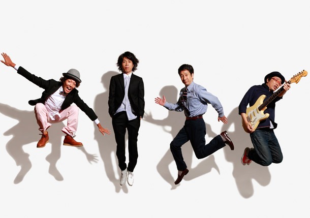 Cabrellsのアーティスト写真（写真左からヨースケ＠HOME、ジョン・B、KAN、菅原龍平）。