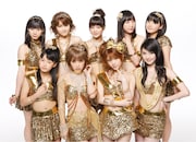 モーニング娘。(上段左から2番目が光井愛佳、下段左端が鞘師里保)