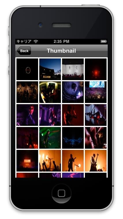 アプリ「DIR EN GREY -OUROBOROS-」スクリーンショット。