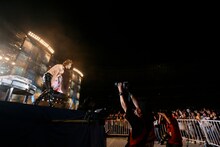 「a-nation」東京公演でのX JAPANのライブの様子。