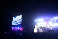 「a-nation」東京公演でのX JAPANのライブの様子。