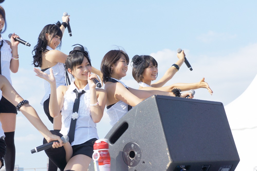 野武士アイドリング!!!（写真は8月28日のSKY STAGEより）