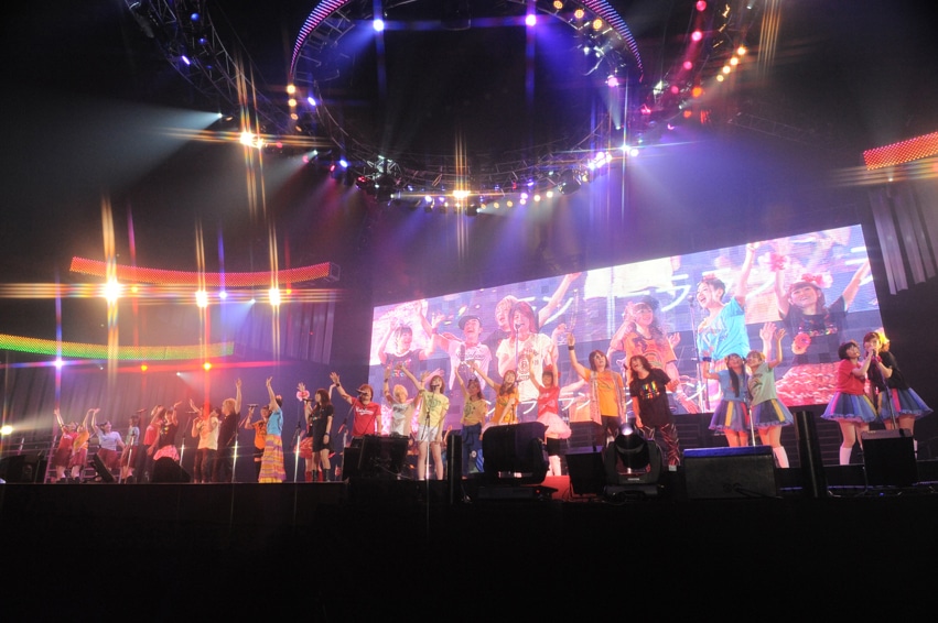 写真は「Animelo Summer Live 2011 -rainbow-」初日アンコールの様子。(C)Animelo Summer Live 2011/MAGES.