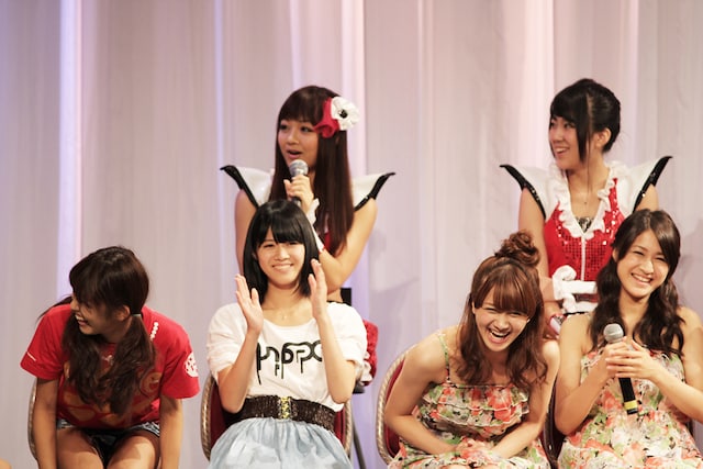 「TOKYO IDOL FESTIVAL 2011 Eco & Smile」後夜祭イベントの様子。