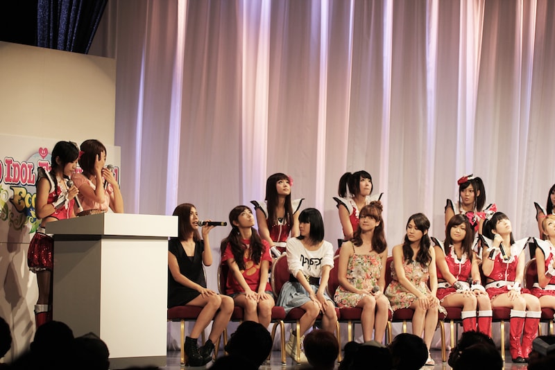 「TOKYO IDOL FESTIVAL 2011 Eco & Smile」後夜祭イベントの様子。