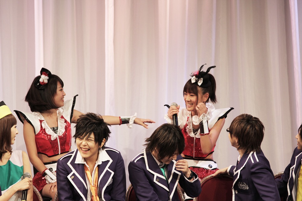 「TOKYO IDOL FESTIVAL 2011 Eco & Smile」後夜祭イベントの様子。