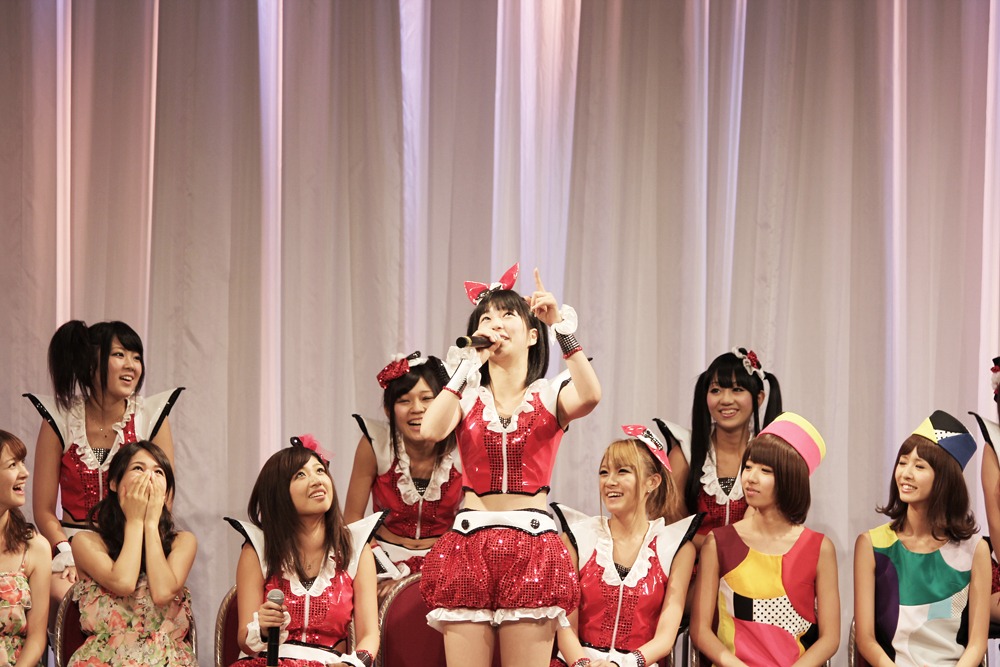 「TOKYO IDOL FESTIVAL 2011 Eco & Smile」後夜祭イベントの様子。