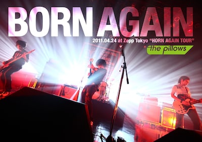 the pillowsのライブDVD「BORN AGAIN 2011.04.24 at Zepp Tokyo "HORN AGAIN TOUR"」ジャケット。