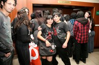 X JAPANチリ公演が行われたTeatro Caupolican周辺の様子。