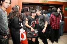 X JAPANチリ公演が行われたTeatro Caupolican周辺の様子。