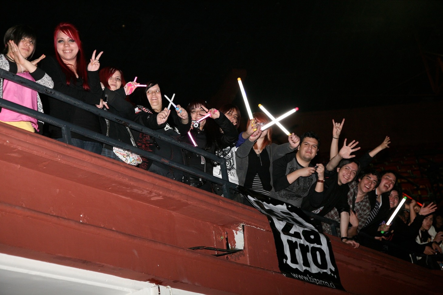 X JAPANチリ公演に参加したファンたち。