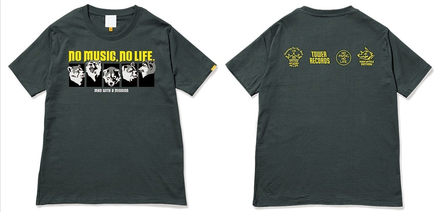 MAN WITH A MISSION×タワーレコードコラボTシャツ