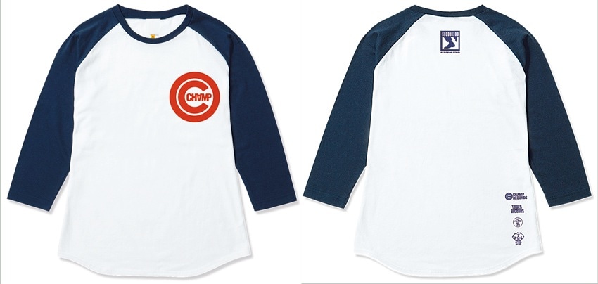 SCOOBIE DOとタワーレコードのコラボTシャツデザイン。