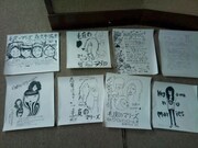 写真はラジオ番組に寄せられたファンからのFAX。