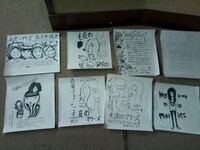 写真はラジオ番組に寄せられたファンからのFAX。