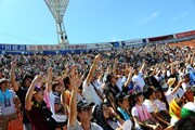横浜スタジアムの様子（写真：Yuji Honda）。 (C)AIR JAM 2011